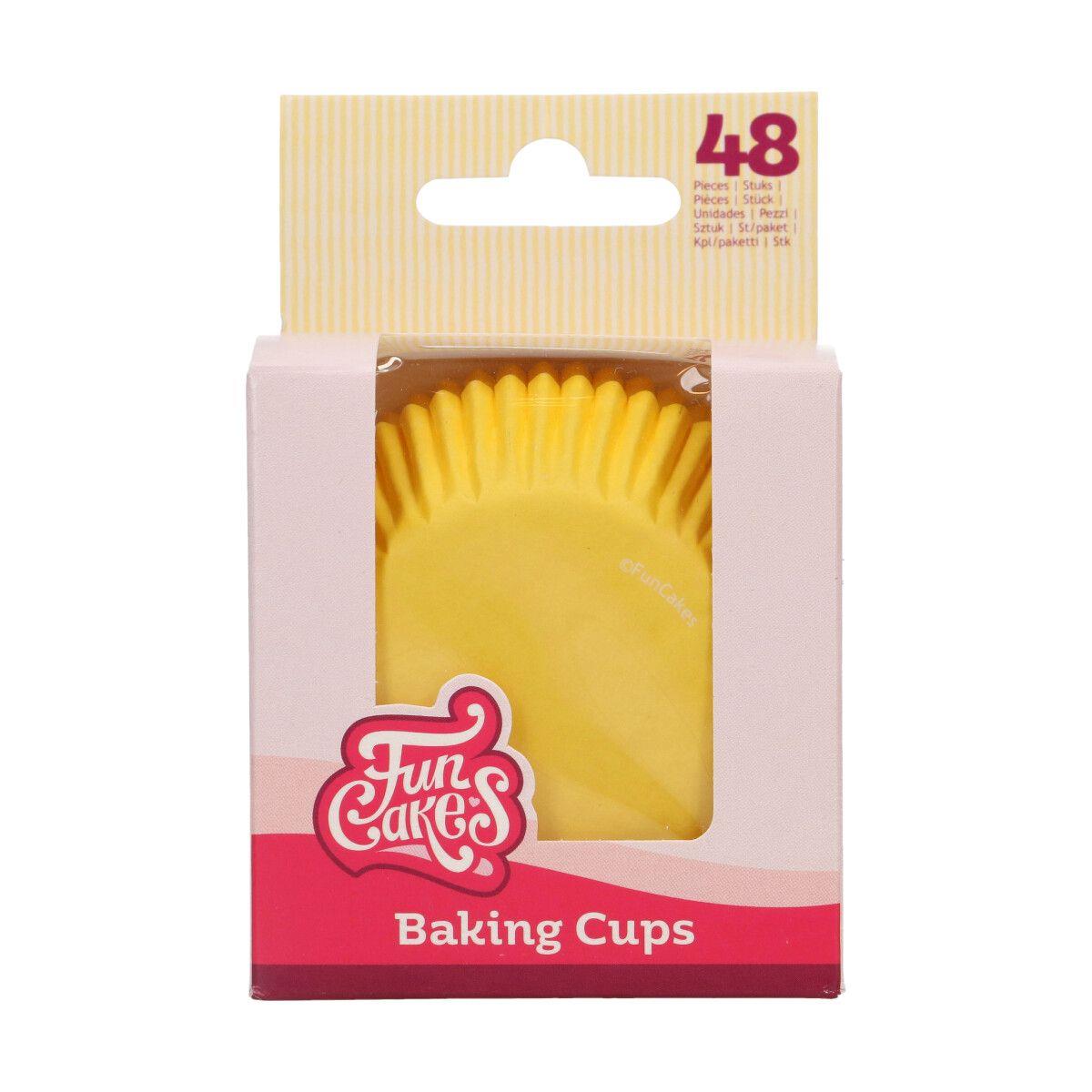 Cupcakes Formen Gelb, 48 Stk.