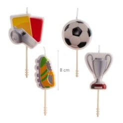 Alternative view of Kerzen Set Fussball