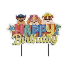 Alternative view of Cake Topper Paw Patrol Happy Birthday