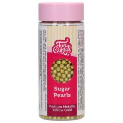 Zuckerperlen Metallic Gold medium