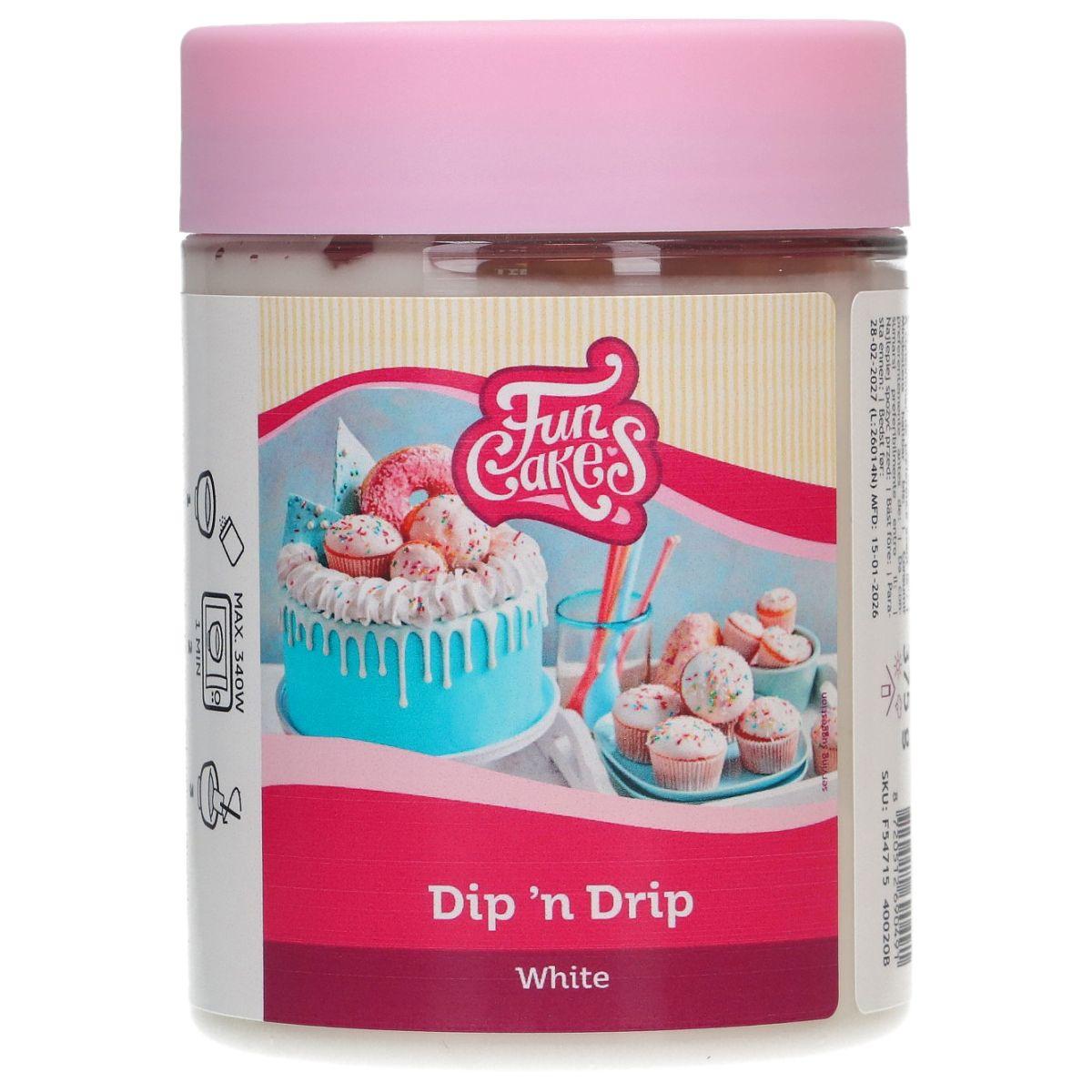 Dip n' Drip White, Fondantglasur