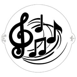 Schablone Musiknoten Dm25cm