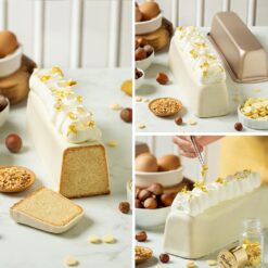 Alternative view of Slim Cake Backform 21x8xH5,8cm, Gold Line