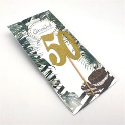 Kuchenstecker Gold "50"