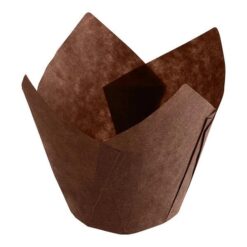 Mini Tulip Baking Cups braun, 1 Beutel