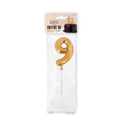 Topper Zahl 9, gold