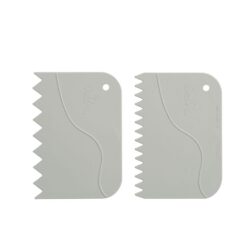 Teigschaber gezahnt 12x8,3cm, 2tlg