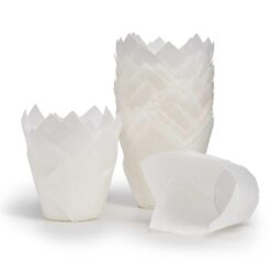 Tulip Baking Cups weiss, 1 Beutel