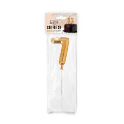 Topper Zahl 7, gold