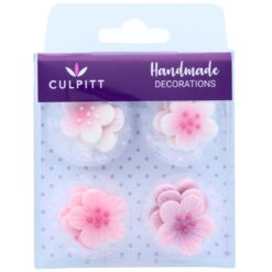 Zuckerdekor Blumen rosa