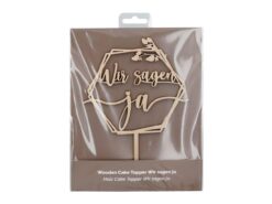 Cake Topper aus Holz, Wir sagen ja