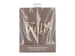 Cake Topper aus Holz, Taufe