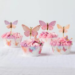 Alternative view of Cupcake Topper Schmetterlinge