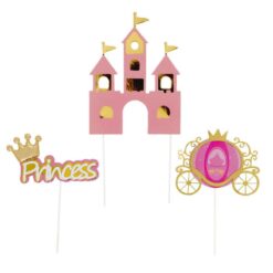 Cake Topper Princess, 3teilig