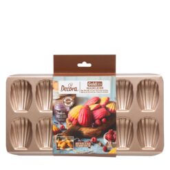 Madeleines Backform 12er , goldfarbig