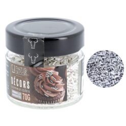 Zuckerdecor Streusel silber