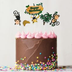 Alternative view of Cake Topper Jungle 5teilig