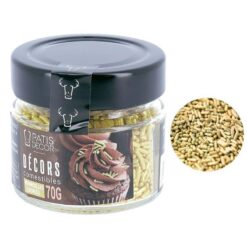 Zuckerdecor Streusel gold