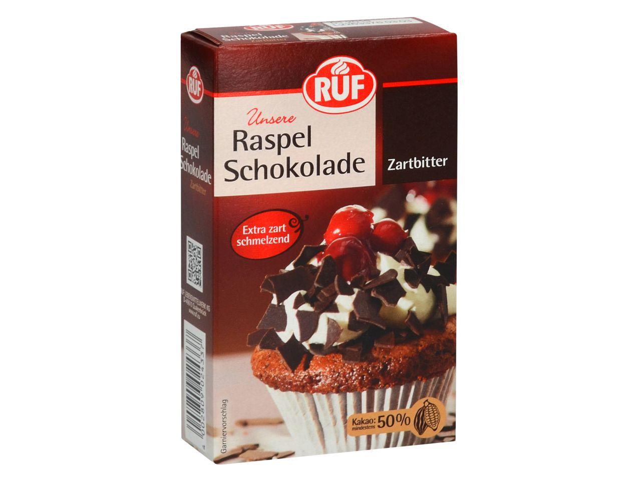 Schokolade Raspel zartbitter