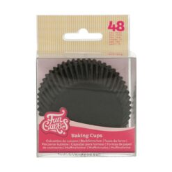 Muffinsformen Schwarz, 48 Stk.