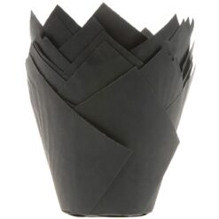 Tulpen Cupcakes Formen schwarz
