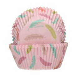 Alternative view of Muffinsformen Federn pastell, 48Stk.