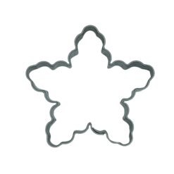 Ausstecher Schneeflocke geriffelt