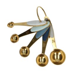Wilton Gold Metall Messlöffelset, 5pc