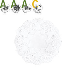 Alternative view of Tortenspitzen weiss, Barock, Dm10cm, 40 Stk.+ 2 gratis