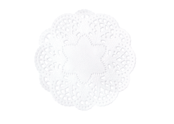 Tortenspitzen weiss, Barock, Dm10cm, 40 Stk.+ 2 gratis