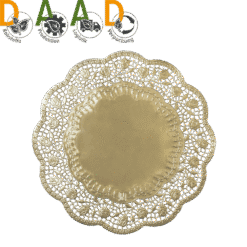 Alternative view of Tortenspitze Rose, Dm36cm, gold