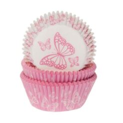 Muffinsformen Butterfly rosa