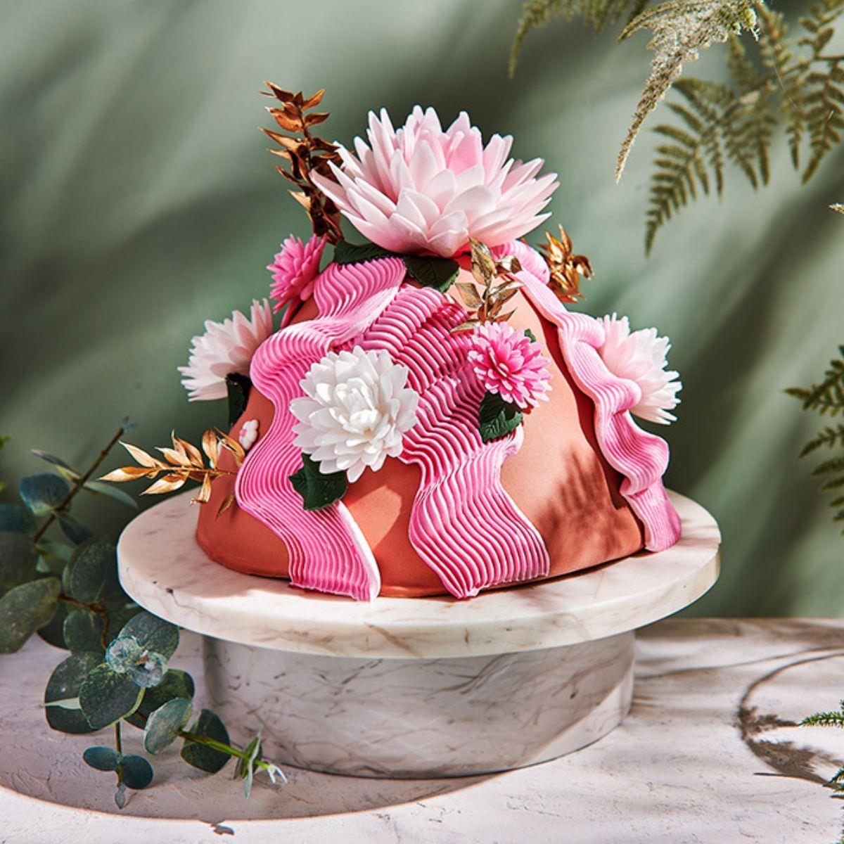 Esspapierblume Deluxe Pfingstrose, Rosa Ombre – Bild 2