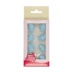 Zuckerdecor Baby Füsschen blau