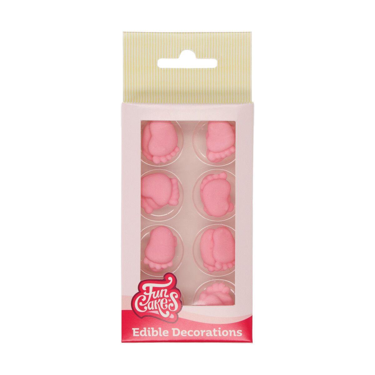 Zuckerdecor Baby Füsschen rosa