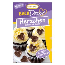 Herzchen aus Schokolade