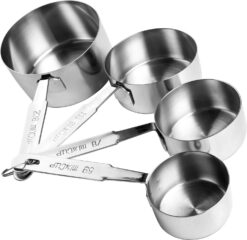 Messlöffel Set aus Edelstahl, 4-teilig