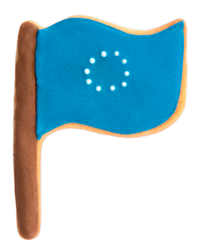 Flagge/Fahne 6,5 cm Edelstahl – Bild 4