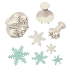 Snowflake Plunger Cutters Set/3