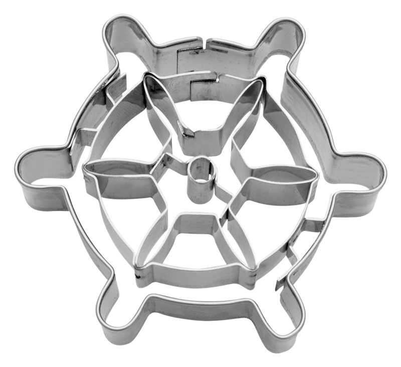 Ausstecher Steuerrad 6,5 cm Edelstahl
