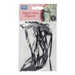 Ribbon Bow Topper Black