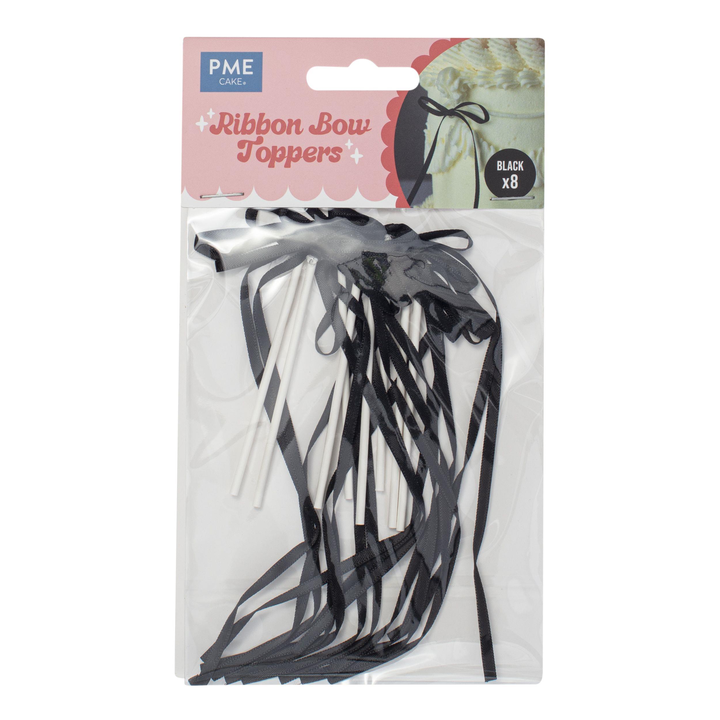 Ribbon Bow Topper Black