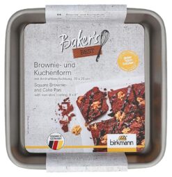 Brownie- und Kuchenform antihaft, 20x20cm
