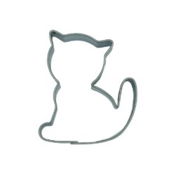 Ausstecher Katze sitzend
