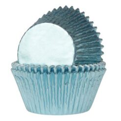Muffinsformen Metallic, Babyblau