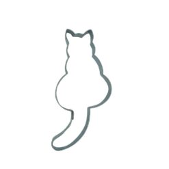 Ausstecher Katze sitzend