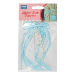 Ribbon Bow Topper Blue