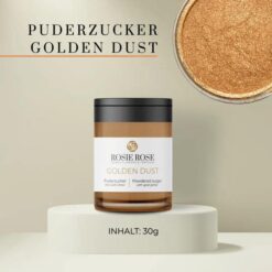Puderzucker mit Goldglitter