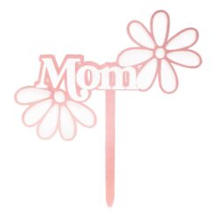 Cake Topper Mom mit Blumen