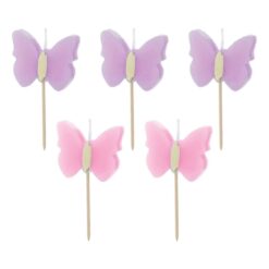 Kerzen Butterfly 5 Stk.